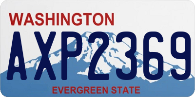 WA license plate AXP2369