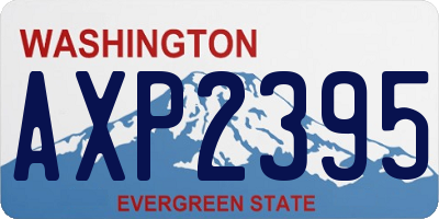 WA license plate AXP2395