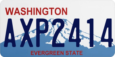 WA license plate AXP2414