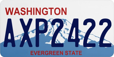 WA license plate AXP2422