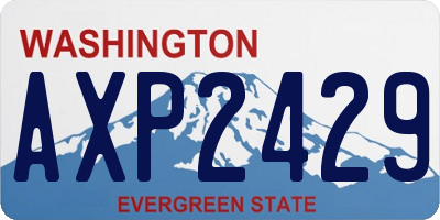WA license plate AXP2429