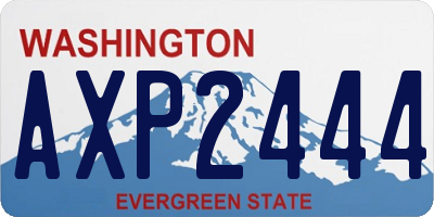 WA license plate AXP2444