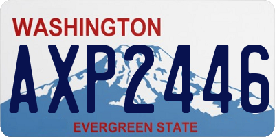 WA license plate AXP2446