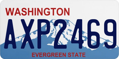 WA license plate AXP2469
