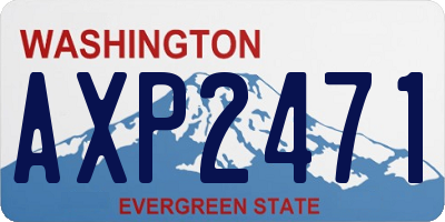 WA license plate AXP2471