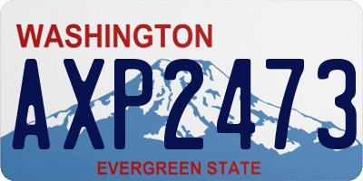 WA license plate AXP2473
