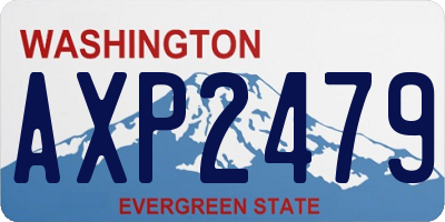 WA license plate AXP2479