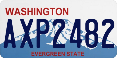 WA license plate AXP2482