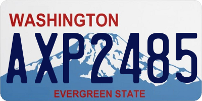 WA license plate AXP2485