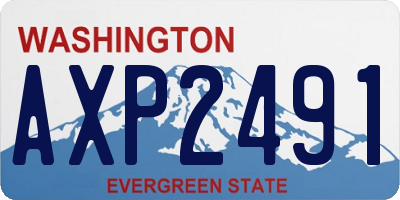 WA license plate AXP2491