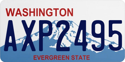 WA license plate AXP2495