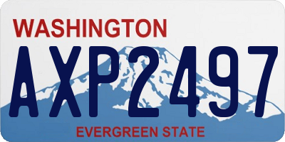 WA license plate AXP2497