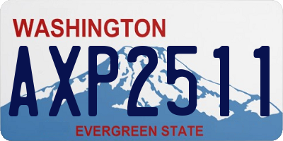 WA license plate AXP2511
