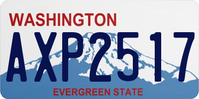 WA license plate AXP2517