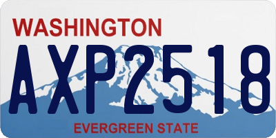 WA license plate AXP2518