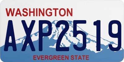WA license plate AXP2519