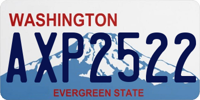 WA license plate AXP2522