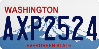 WA license plate AXP2524
