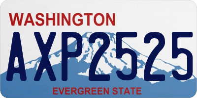 WA license plate AXP2525