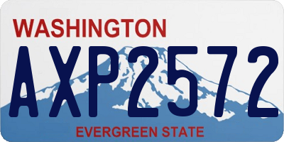 WA license plate AXP2572