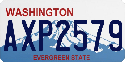 WA license plate AXP2579