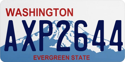 WA license plate AXP2644