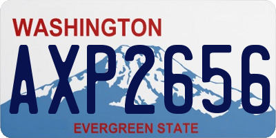 WA license plate AXP2656