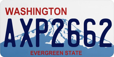 WA license plate AXP2662