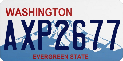 WA license plate AXP2677