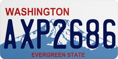 WA license plate AXP2686