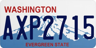 WA license plate AXP2715
