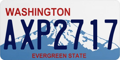 WA license plate AXP2717
