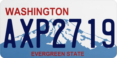 WA license plate AXP2719
