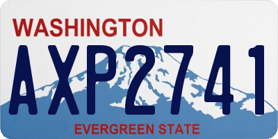 WA license plate AXP2741
