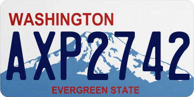 WA license plate AXP2742