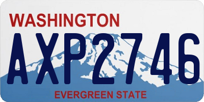 WA license plate AXP2746