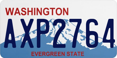 WA license plate AXP2764