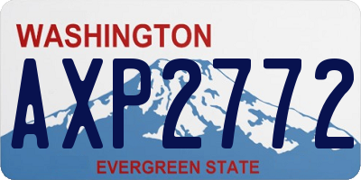 WA license plate AXP2772