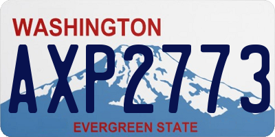 WA license plate AXP2773