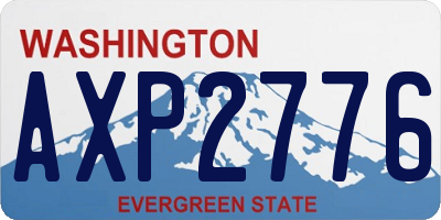 WA license plate AXP2776