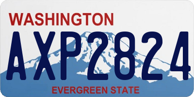 WA license plate AXP2824
