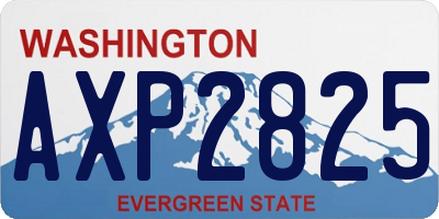 WA license plate AXP2825