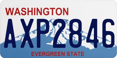 WA license plate AXP2846