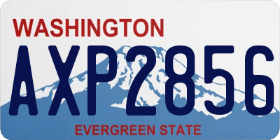 WA license plate AXP2856