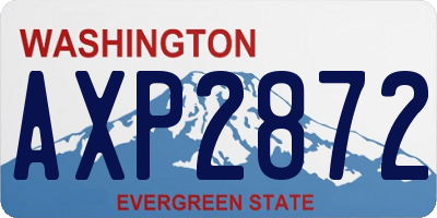 WA license plate AXP2872