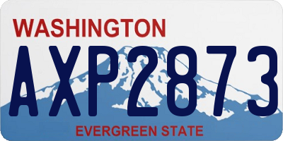 WA license plate AXP2873