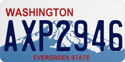 WA license plate AXP2946
