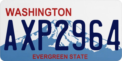 WA license plate AXP2964
