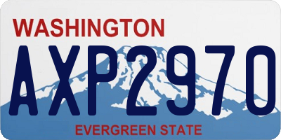 WA license plate AXP2970
