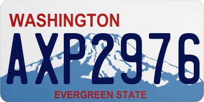 WA license plate AXP2976